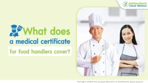 What does a medical certificate for food handlers cover?