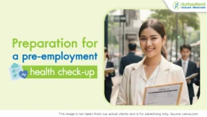 Preparation for a pre-employment health check-up