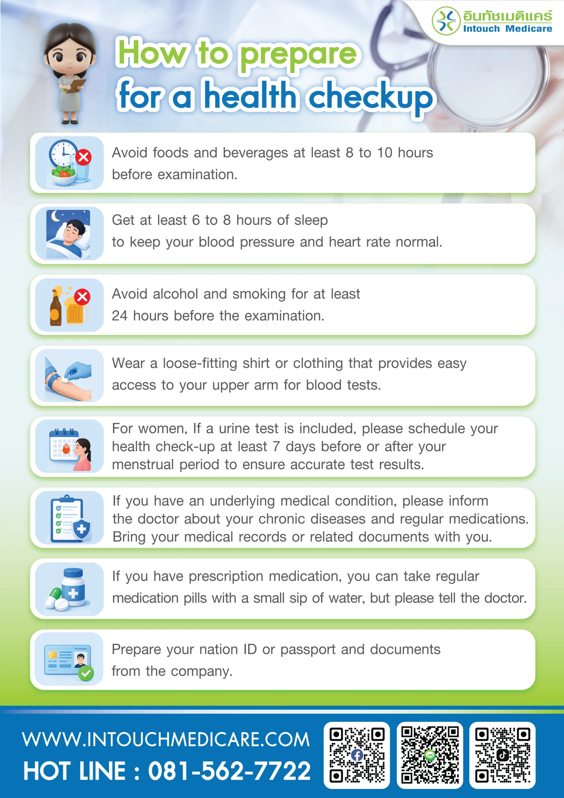 How to prepare for a health checkup