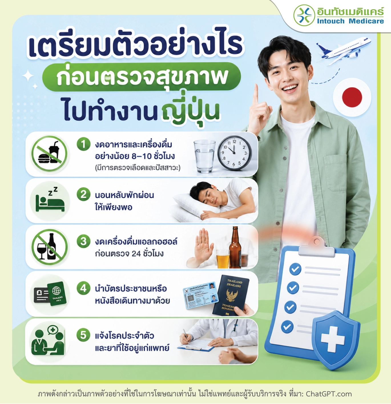เตรียมตัวก่อนไปตรวจสุขภาพไปทำงานญี่ปุ่น