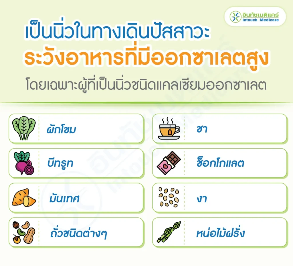 ระวังอาหารที่มีออกซาเลตสูง