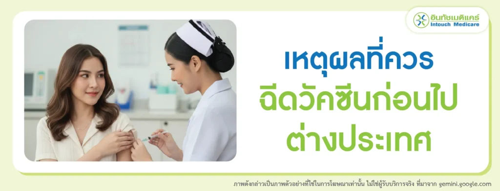 เหตุผลที่ต้องฉีดวัคซีนก่อนเดินทางไปต่างประเทศ
