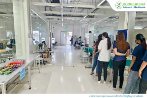 ตวรจสุขภาพนอกสถานที่ บริษัท ไฟฟ์ แอ็คซ์ เทคโนโลยี จำกัด และบริษัท ยูนิคอร์น ลุกซ์ จำกัด