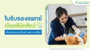 ใบรับรองแพทย์เปิดคลินิกสัตว์