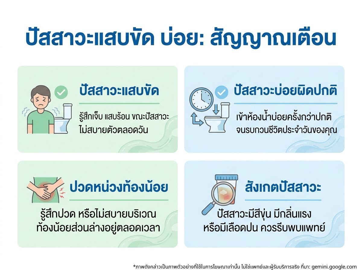 ผู้หญิงกำลังกังวลเรื่องปัสสาวะแสบขัด ปัสสาวะบ่อย