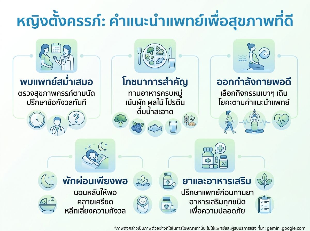 หญิงตั้งครรภ์กับคำแนะนำจากแพทย์