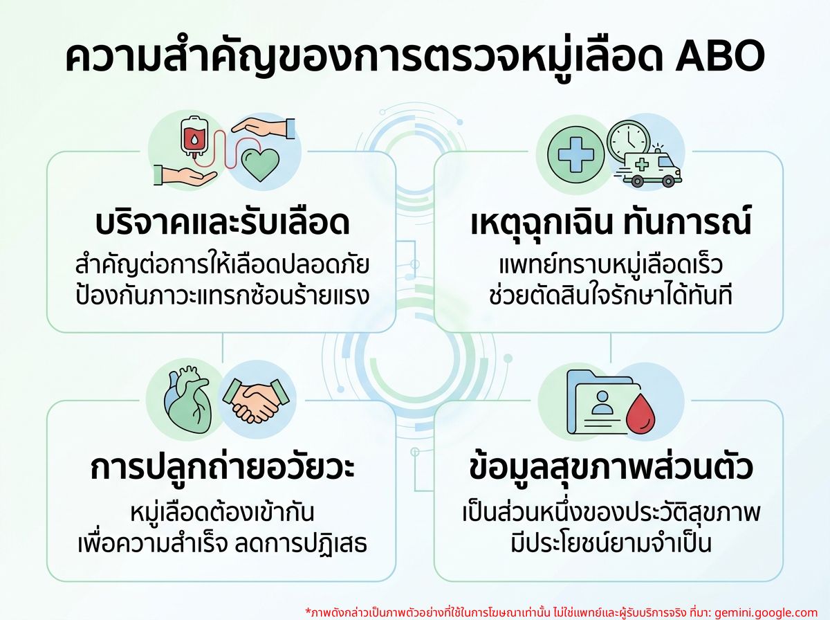 ความสำคัญของการตรวจหมู่เลือด ABO Group