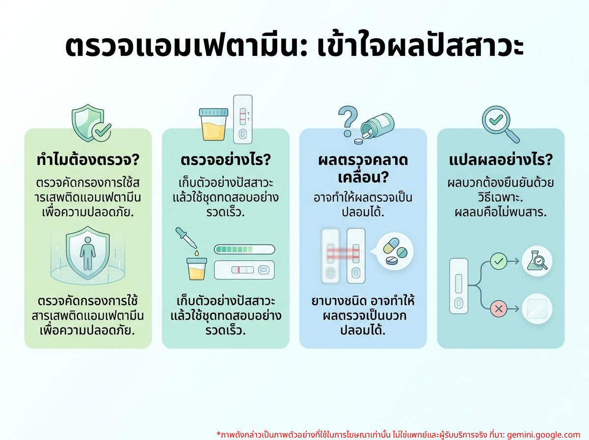 การตรวจปัสสาวะหาสารเสพติดแอมเฟตามีน