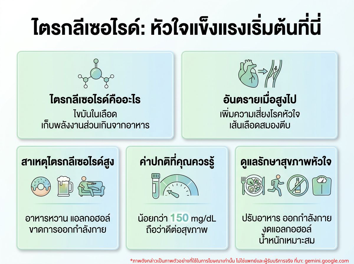 ไตรกลีเซอไรด์และสุขภาพหัวใจ