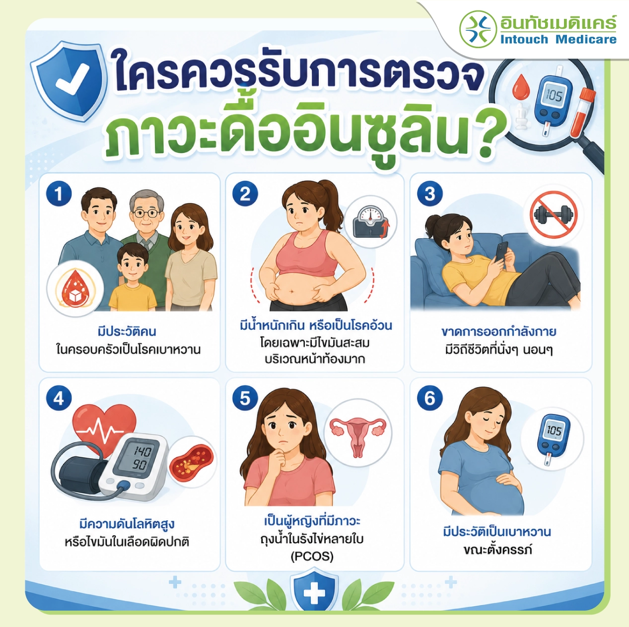 ใครควรรับการตรวจภาวะดื้ออินซูลิน