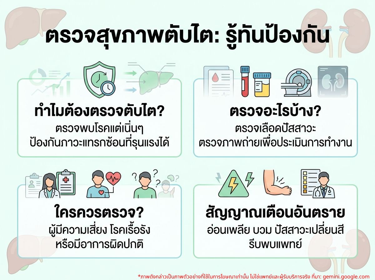 การตรวจสุขภาพตับและไต