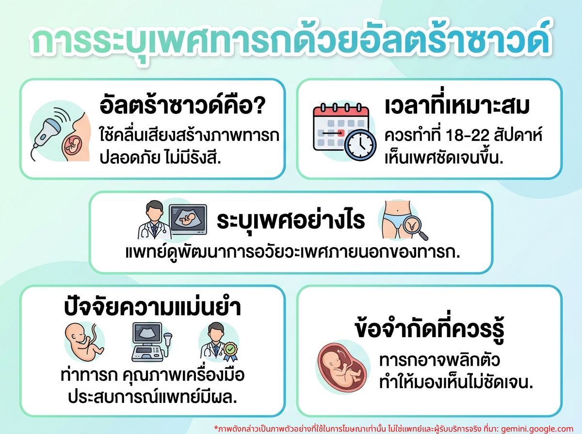 การอัลตร้าซาวด์เพื่อระบุเพศทารกในครรภ์