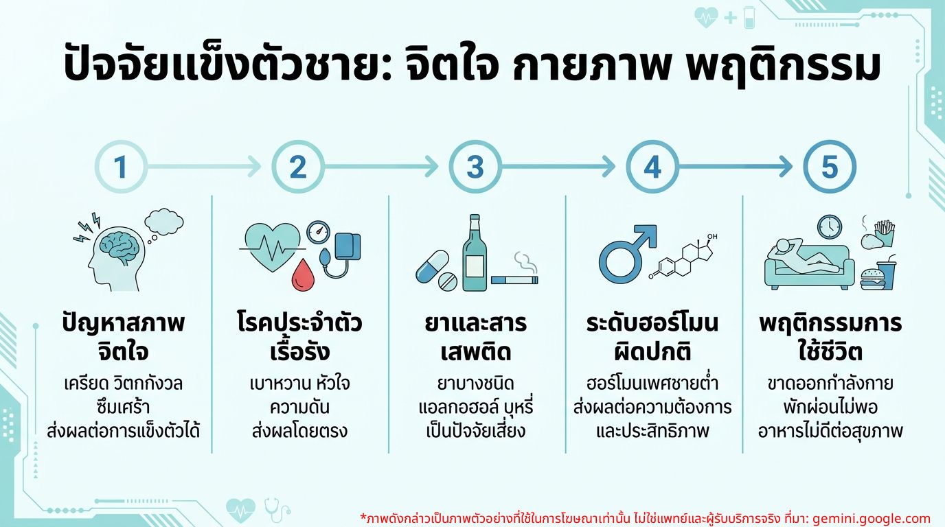 อินโฟกราฟิกแสดงสาเหตุและการแก้ไขปัญหานกเขาไม่ขัน