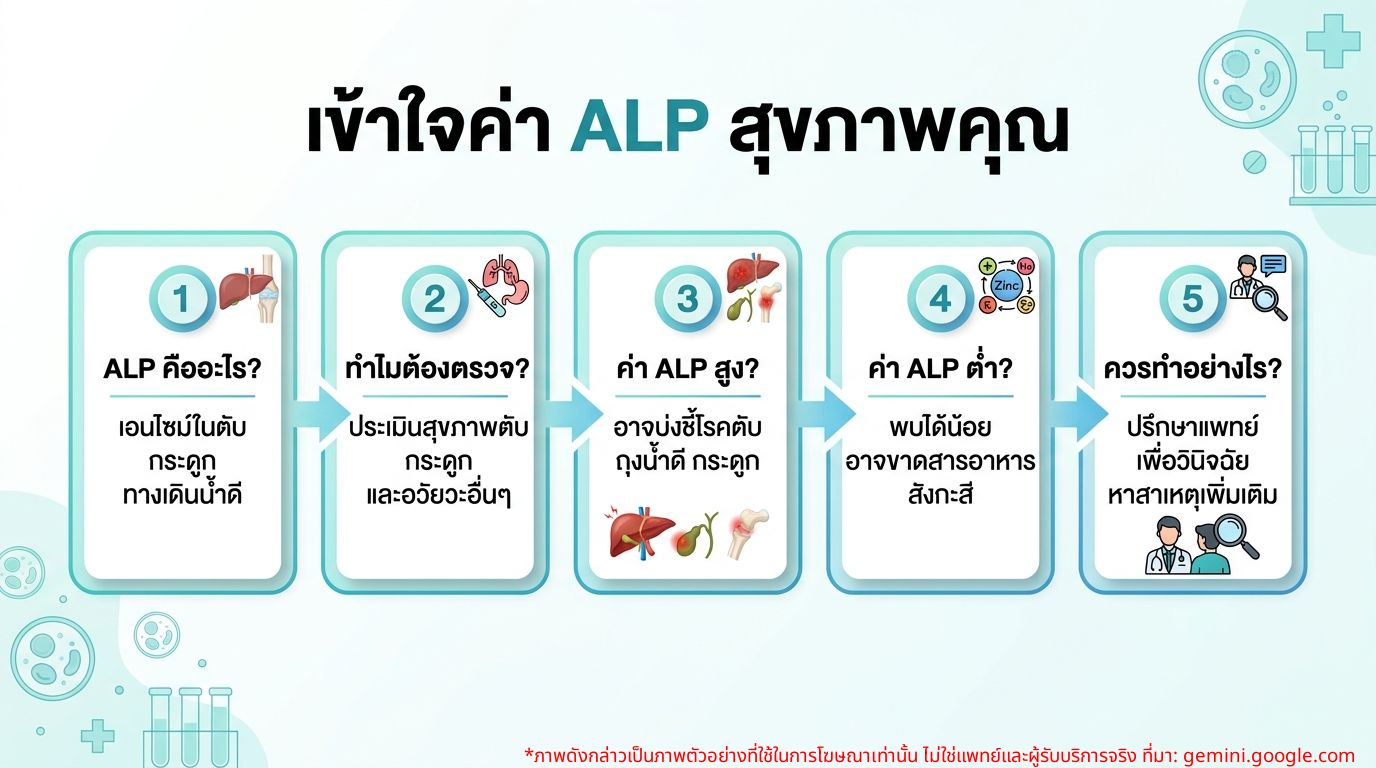 อินโฟกราฟิก: ค่า Alkaline Phosphatase (ALP) บอกอะไร?