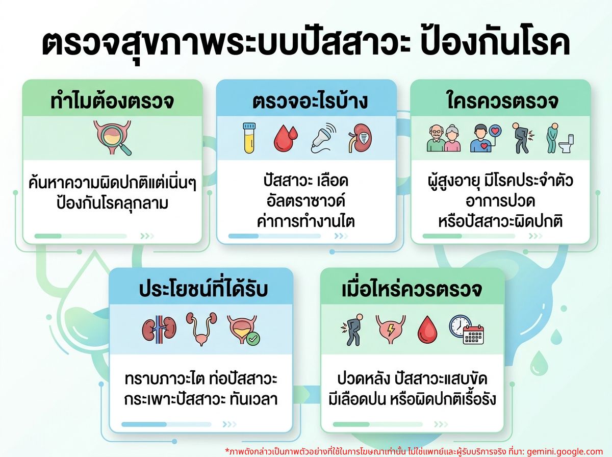 การตรวจสุขภาพระบบทางเดินปัสสาวะ