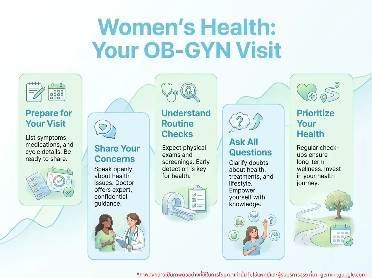 Woman consulting a doctor at a gynecology clinic