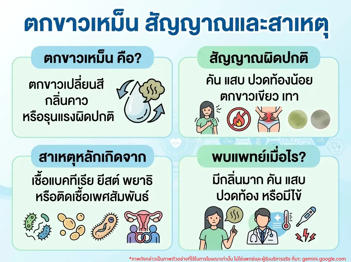 အနံ့ဆိုးထွက်သော မိန်းမကိုယ်မှ အဖြူဆင်းခြင်း၊ သိထားသင့်သော လက္ခဏာများနှင့် အကြောင်းရင်းများ