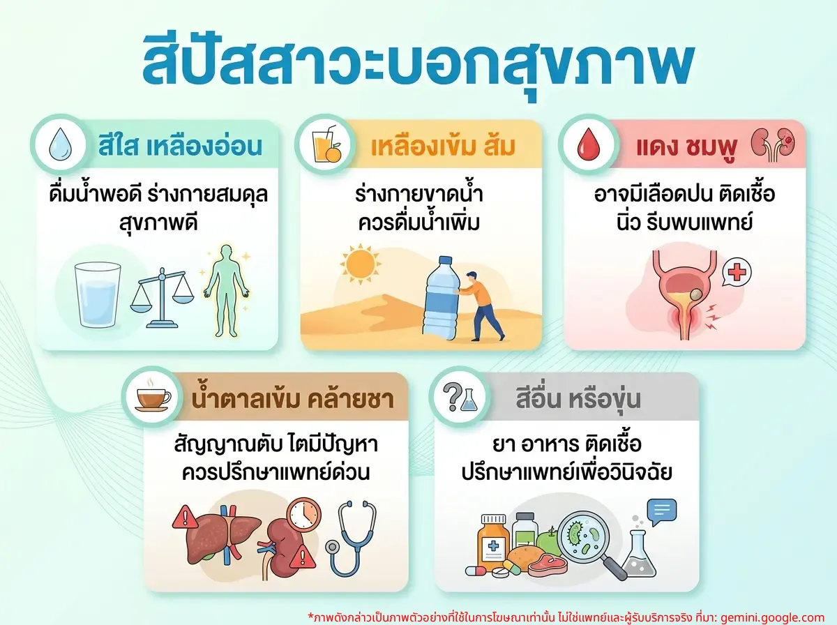 สีปัสสาวะบอกสุขภาพ